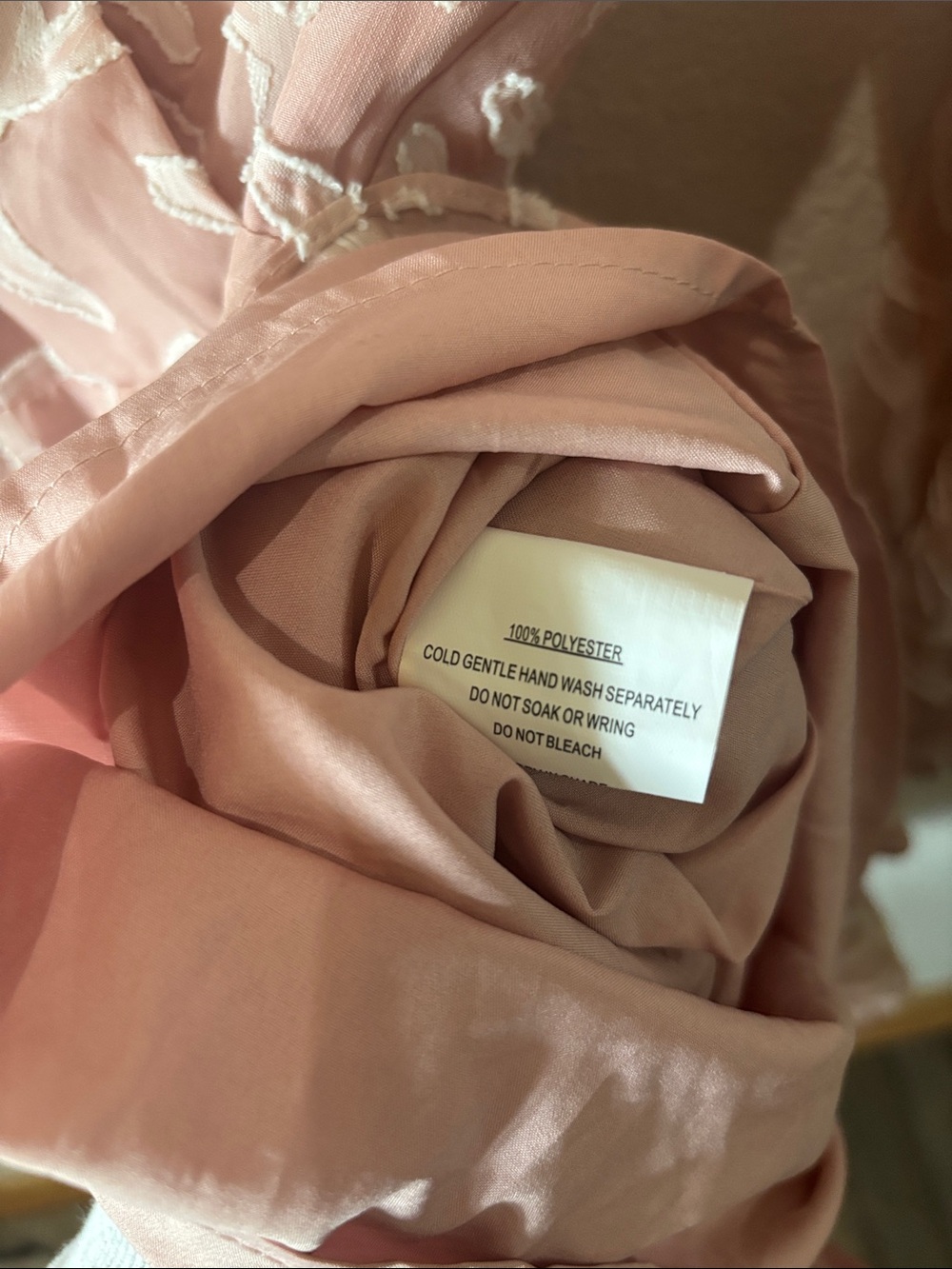 Hello Molly Blush Pink Embroidered Sheer Dress - Picture 5 of 6